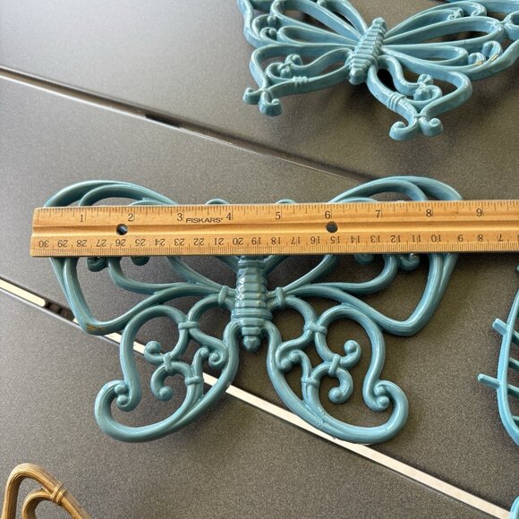 Lot Of 14 VTG 1970s Wall Butterflies Plastic Burwood Homco Syroco READ - Picture 12 of 15